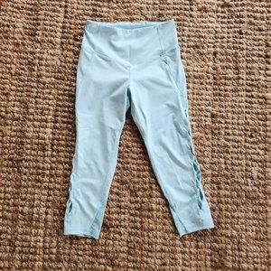 Fila baby blue cropped leggings 7/8 leggings